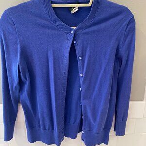 J. Crew Women's Lightweight Purple Blue Jackie Cardigan | S